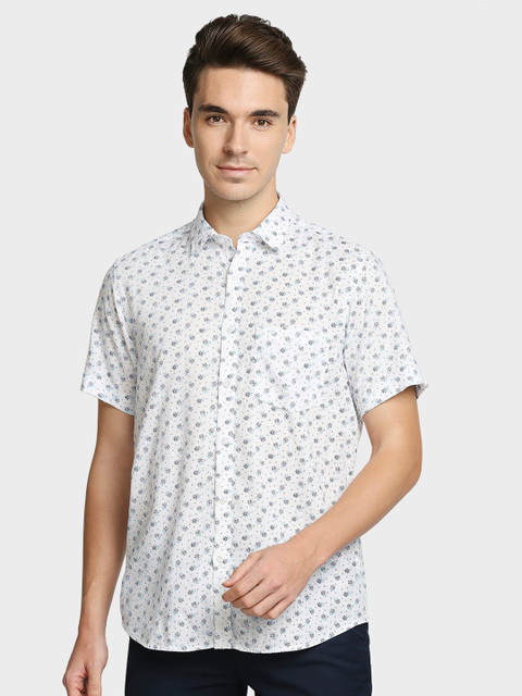 

ColorPlus Men Blue Floral Printed Casual Shirt