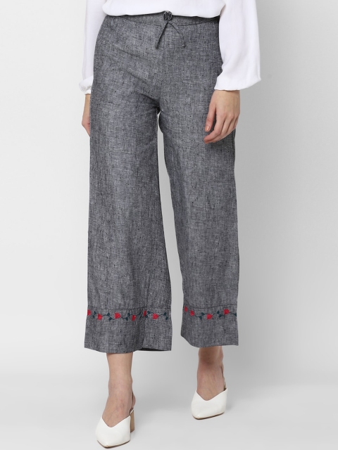 

Allen Solly Woman Women Grey Culottes Trousers