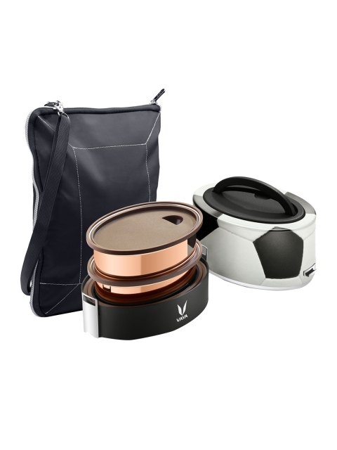 

Vaya Black & Copper-Toned Tyffyn Lunch Box with BagMat - 600ml
