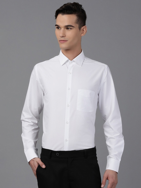 

Richlook Men White Solid Formal Shirt