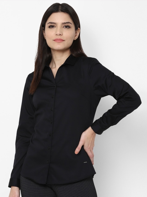 

Allen Solly Woman Women Black Solid Casual Shirt
