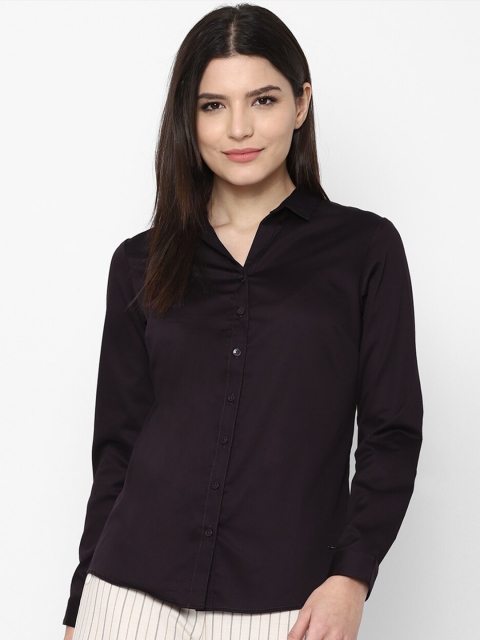 

Allen Solly Woman Women Black Casual Shirt