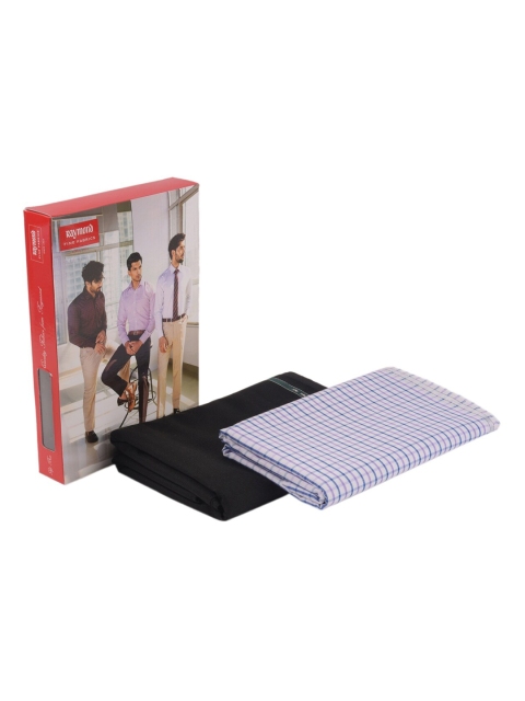 

Raymond Men Purple & White Shirt & Trouser Fabric Set