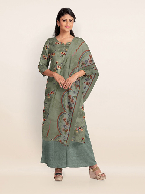 

Pothys Women Grey Printed Unstitched Material