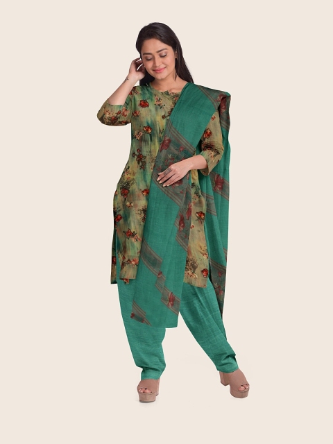 

Pothys Women Blue Unstitched Dress Material