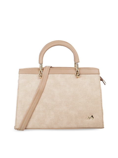 

Metro Beige PU Structured Handheld Bag