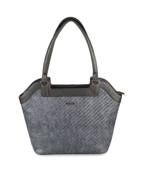 

Metro Grey Textured PU Structured Shoulder Bag with Quilted