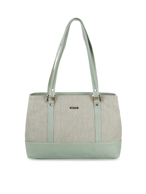 

Metro Green Textured PU Structured Shoulder Bag with Quilted