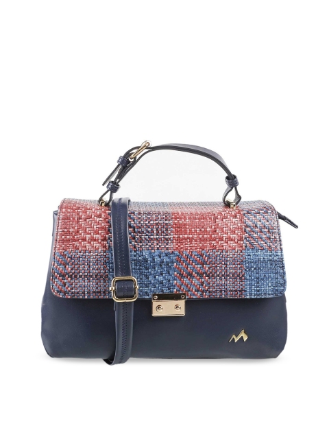 

Metro Blue PU Oversized Structured Satchel
