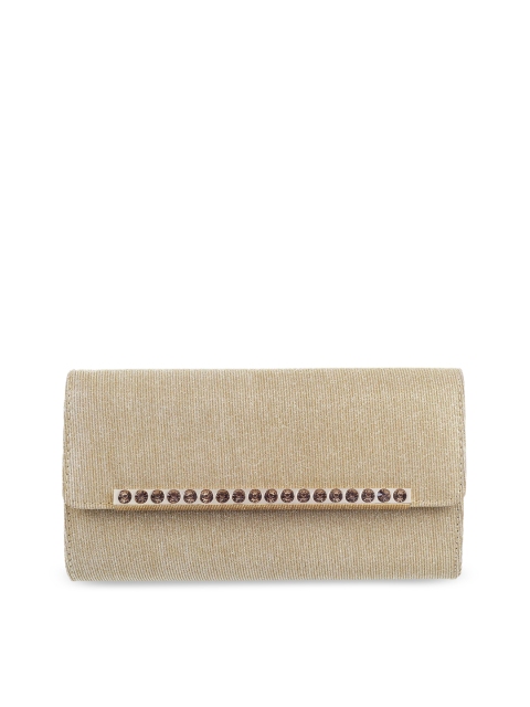 

Metro Gold-Toned Textured Swagger Sling Bag with Fringed