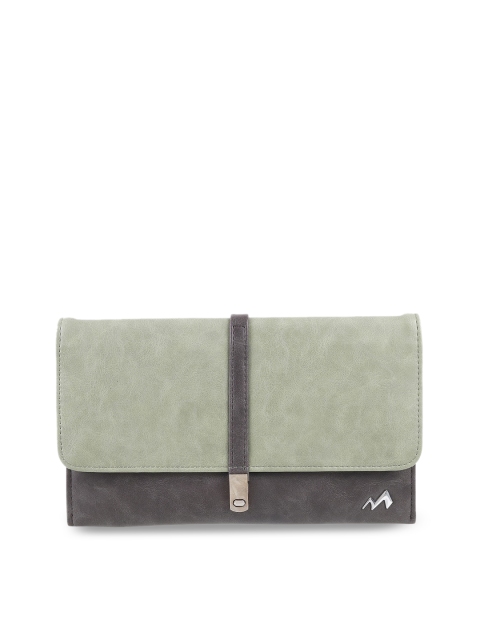 

Metro Green Colourblocked Structured Shoulder Bag