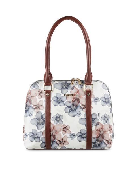 

Metro Brown Floral Printed PU Structured Shoulder Bag
