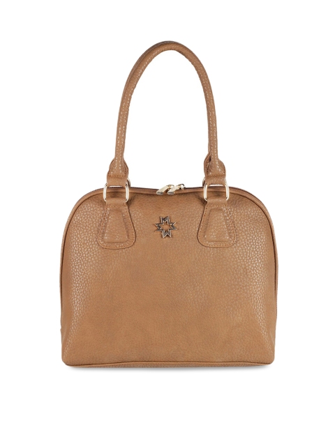 

Metro Brown Textured PU Bowling Handheld Bag