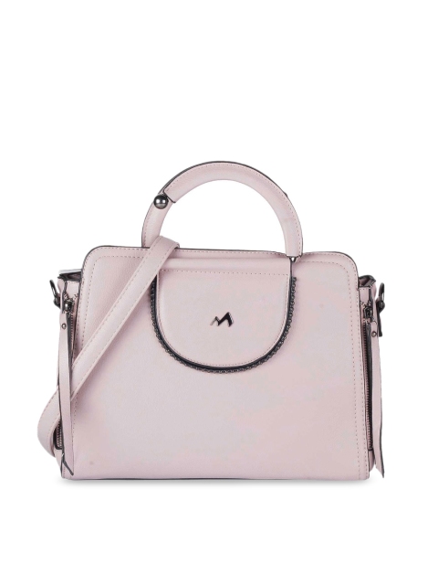 

Metro Pink Textured PU Bowling Handheld Bag with Tasselled