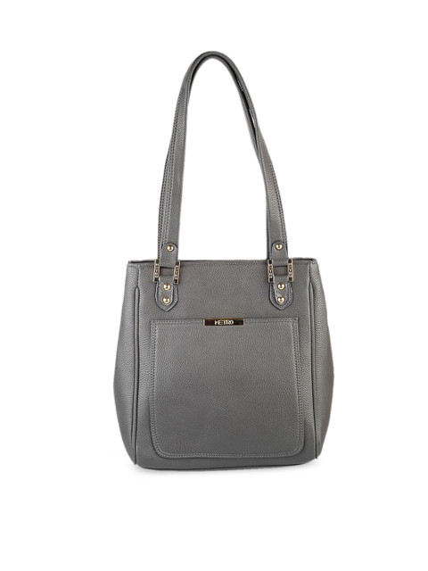 

Metro Grey PU Shopper Shoulder Bag