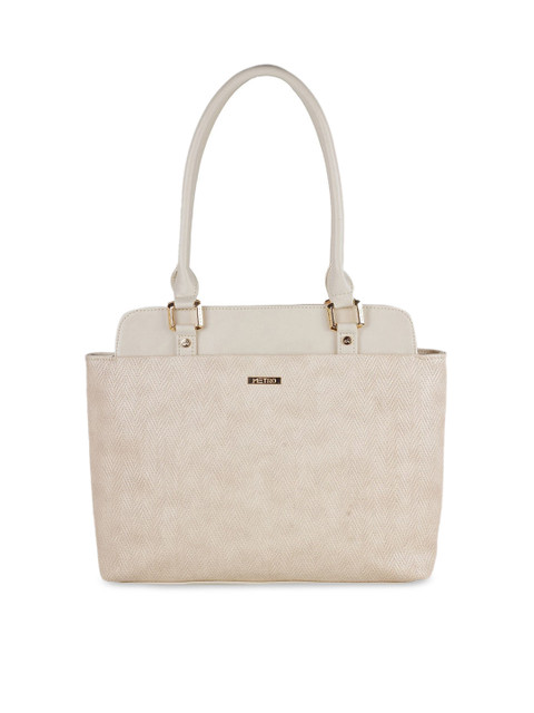 

Metro Beige PU Structured Shoulder Bag