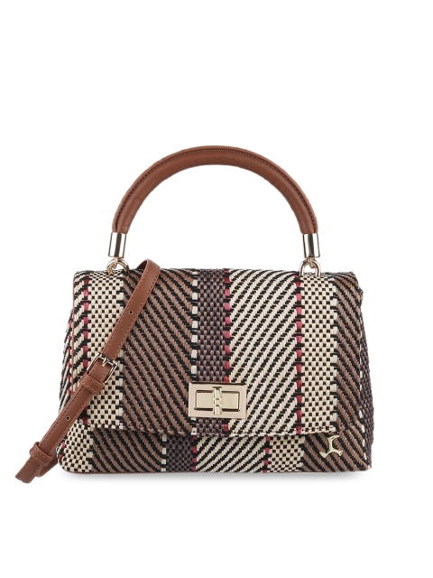 

Mochi Brown Structured Handheld Bag