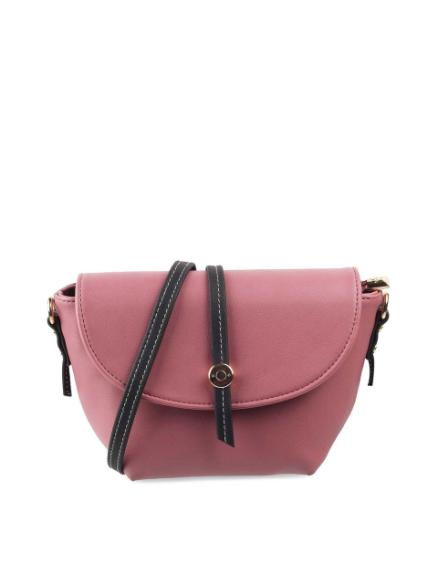 

Mochi Pink PU Swagger Sling Bag with Tasselled
