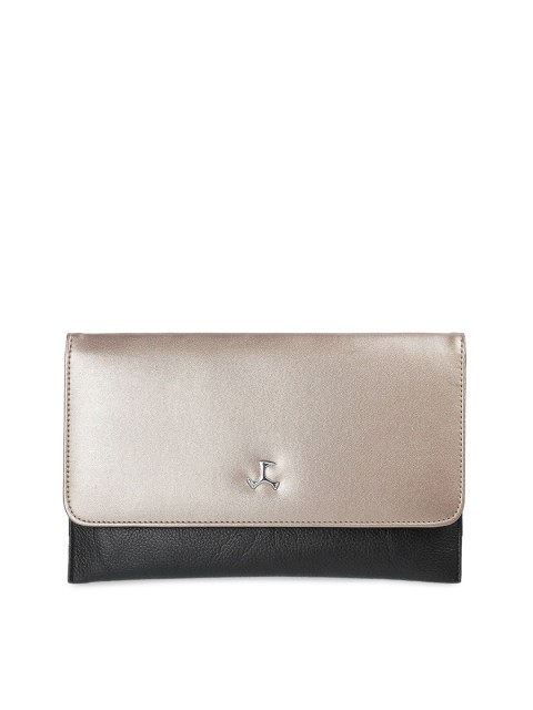 

Mochi Grey Colourblocked Structured Sling Bag with Bow Detail