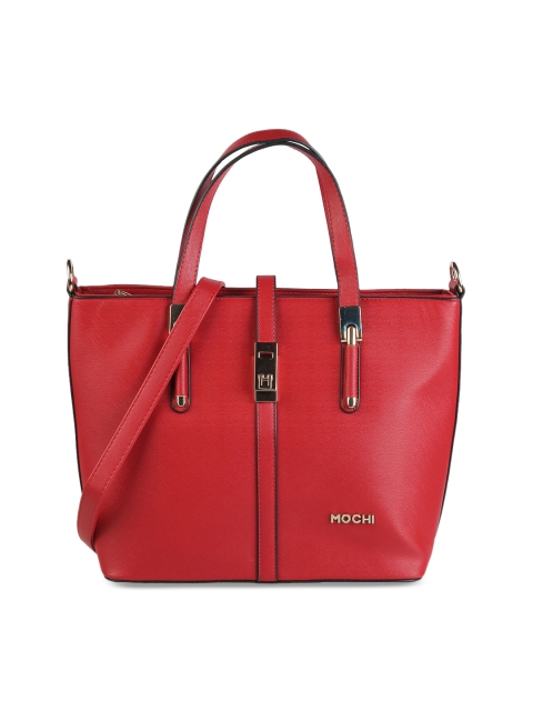 

Mochi Maroon PU Shopper Handheld Bag