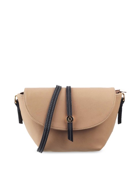 

Mochi Tan PU Half Moon Sling Bag with Tasselled