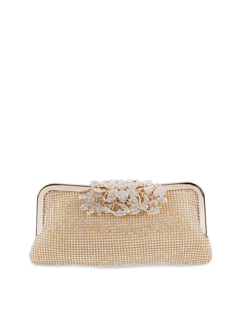 

Mochi Gold-Toned Embellished Structured Sling Bag