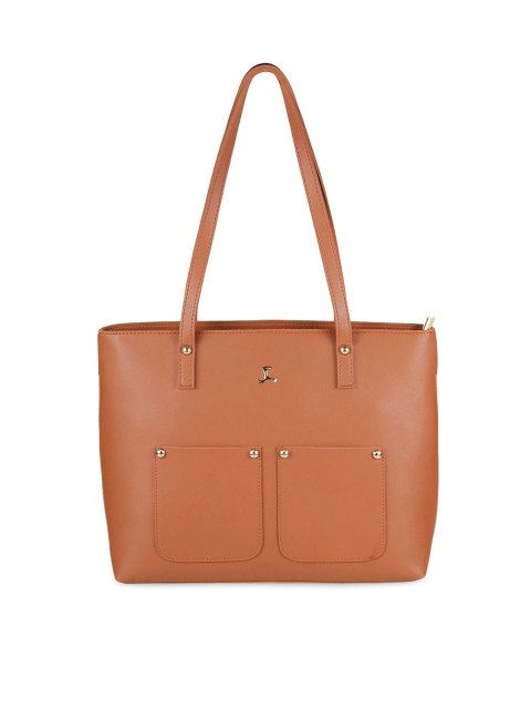 

Mochi Tan PU Structured Shoulder Bag