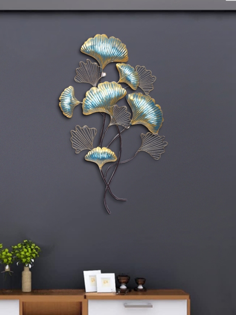 

Aapno Rajasthan Blue & Gold Coloured Leaf Wall Decor