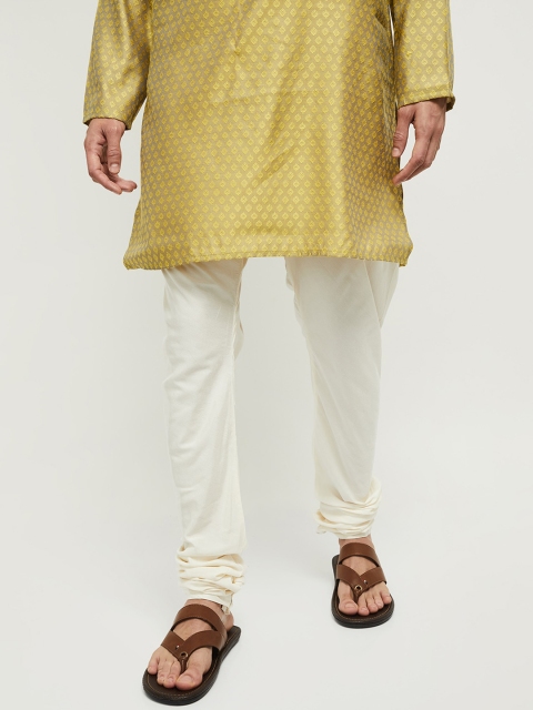 

max Men Beige Solid Woven Pyjamas