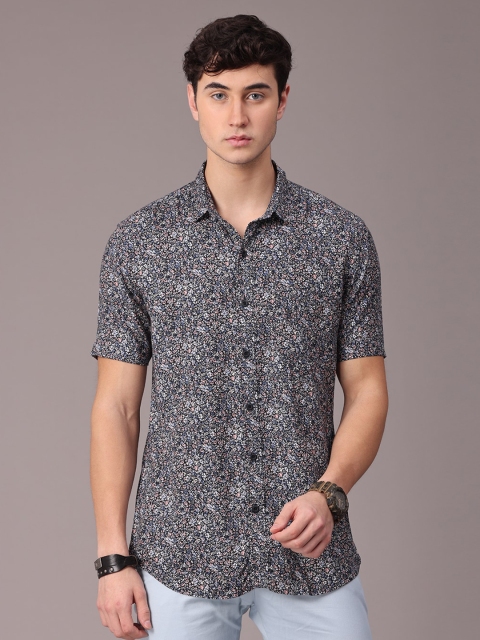 

FOGA Men Multicoloured Slim Fit Floral Printed Casual Shirt, Multi