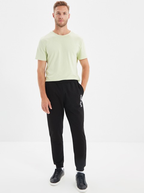

Trendyol Men Black Solid Joggers