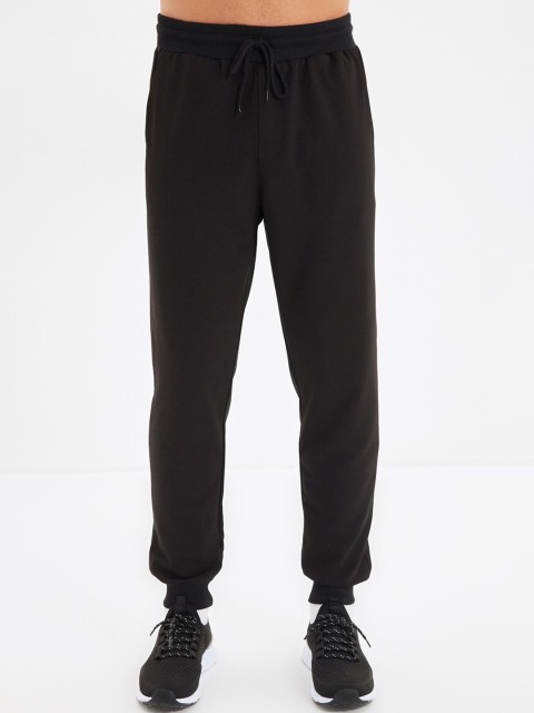 

Trendyol Men Black Solid Joggers