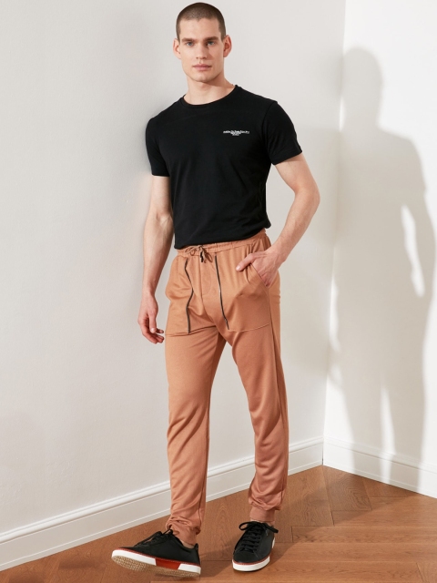 

Trendyol Men Camel Brown Track Pants