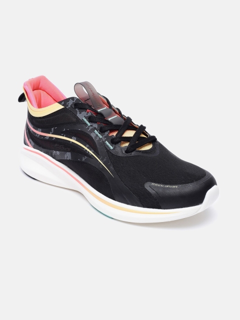 

Xtep Women Black Textile Running Non-Marking Shoes