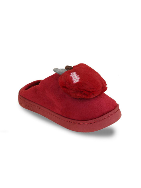 

Walkfree Women Red & Grey Room Slippers