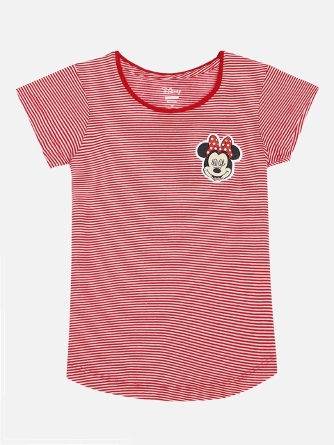 

Kids Ville Mickey & Friends Featured Girls Red Striped T-shirt