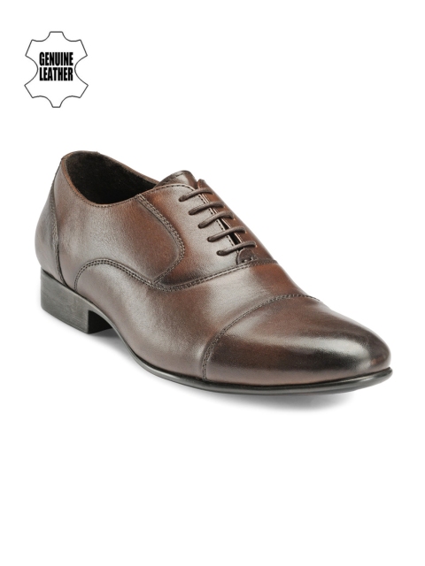 

Teakwood Leathers Men Brown Leather Oxfords