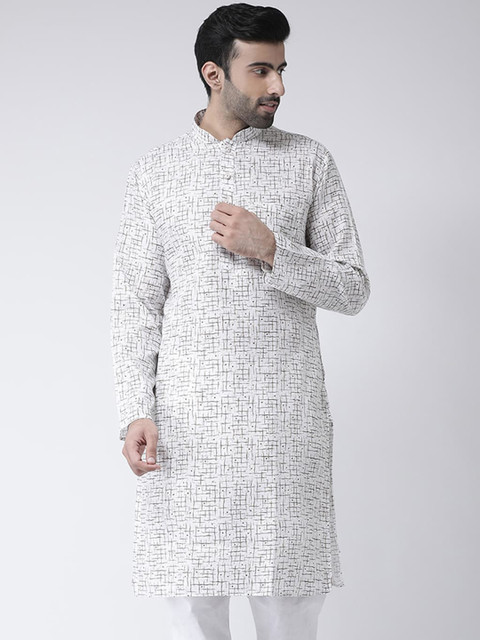 

SG LEMAN Men Rust Long Sleeved Regular Kurta