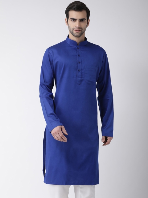 

SG LEMAN Men Blue Long Sleeved Regular Kurta