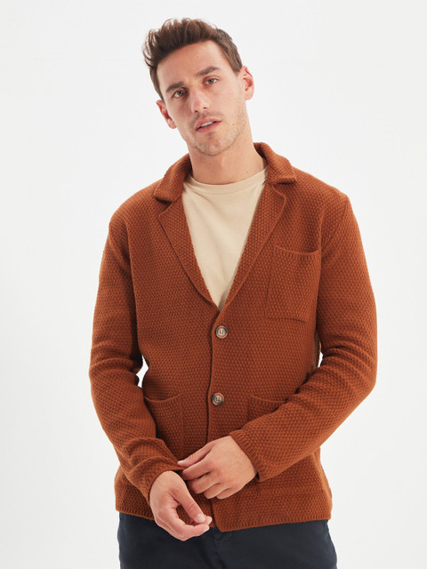 

Trendyol Men Brown Cardigan