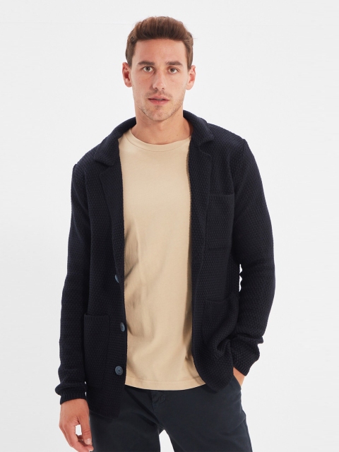 

Trendyol Men Navy Blue Cardigan