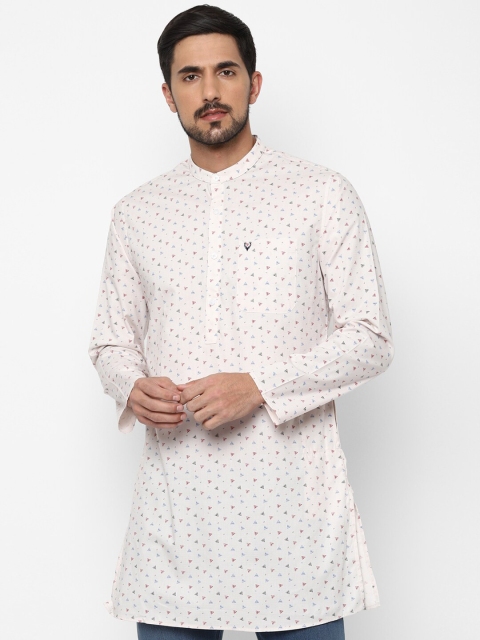 

Allen Solly Men White Printed Pure Cotton Kurta
