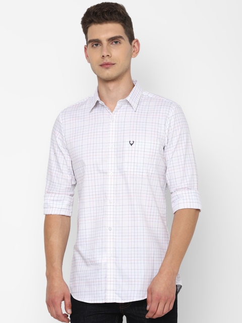 

Allen Solly Men Multicoloured Slim Fit Grid Tattersall Checked Casual Shirt, Multi