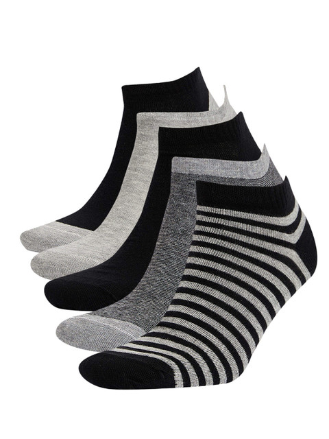 

Defacto Men Pack of 5 Ankle Length Socks, Black