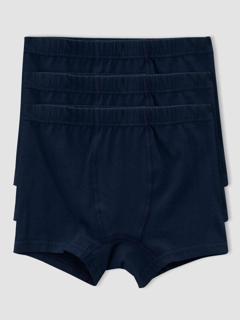 

DeFacto Boys Pack Of 3 Navy Blue Solid Trunks V4801A6