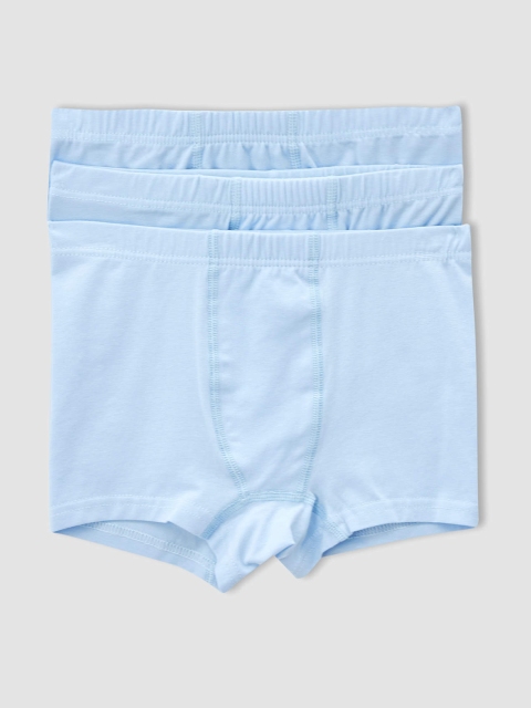 

DeFacto Boys Pack of 3 Blue Solid Trunks