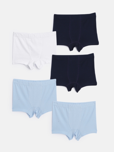 

DeFacto Boys Pack of 5 Solid Trunks, Blue