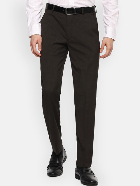 

Louis Philippe Men Grey Slim Fit Trousers
