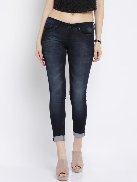 

Pepe Jeans Women Navy Blue Skinny Fit Jeans