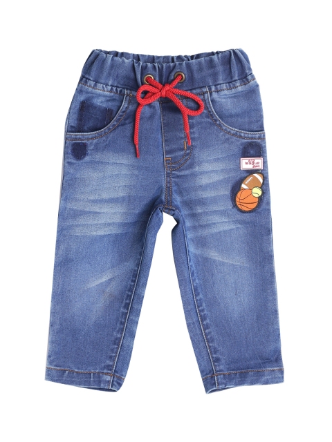 

612 league Boys Blue Slim Fit Heavy Fade Jeans